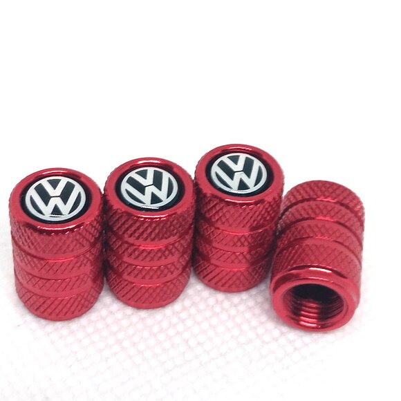 VOLKSWAGEN TIRE CAPS UNIVERSAL VALVE STEM CAP 4 PER PACK INCLUDED - Picture 5 of 5